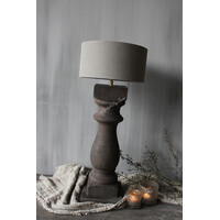 LUKSA baluster lampvoet Antique Brown Ruby