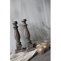 LUKSA houtsnijwerk kandelaar Ninik 38 cm