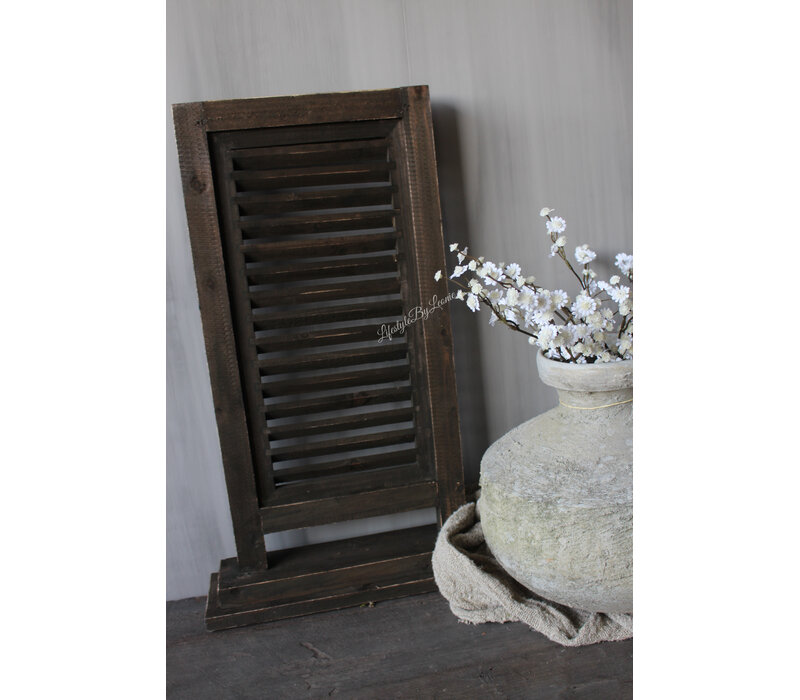 Houten enkele Shutter brown 70 x 45 cm