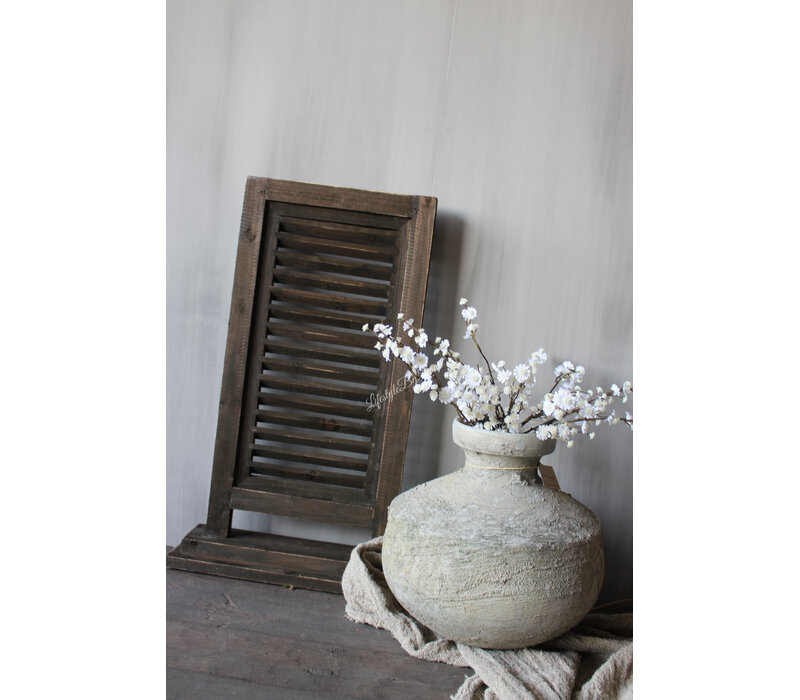 Houten enkele Shutter Brown 70x45cm