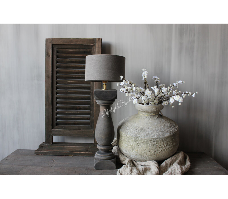 Houten enkele Shutter brown 70 x 45 cm