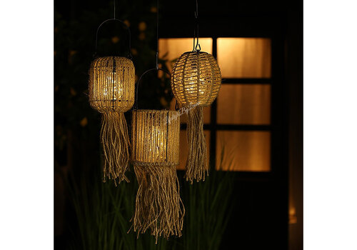 Solar lamp Ibiza naturel 15cm