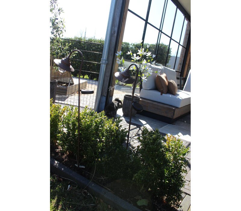 Solar tuinprikker / booglamp roest 90 cm