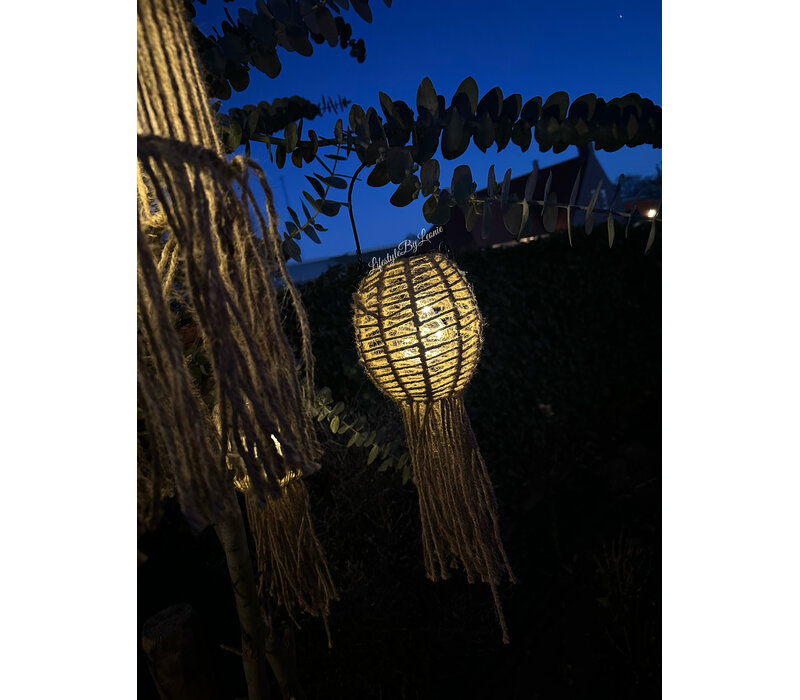 Solar lamp Ibiza naturel 15 cm