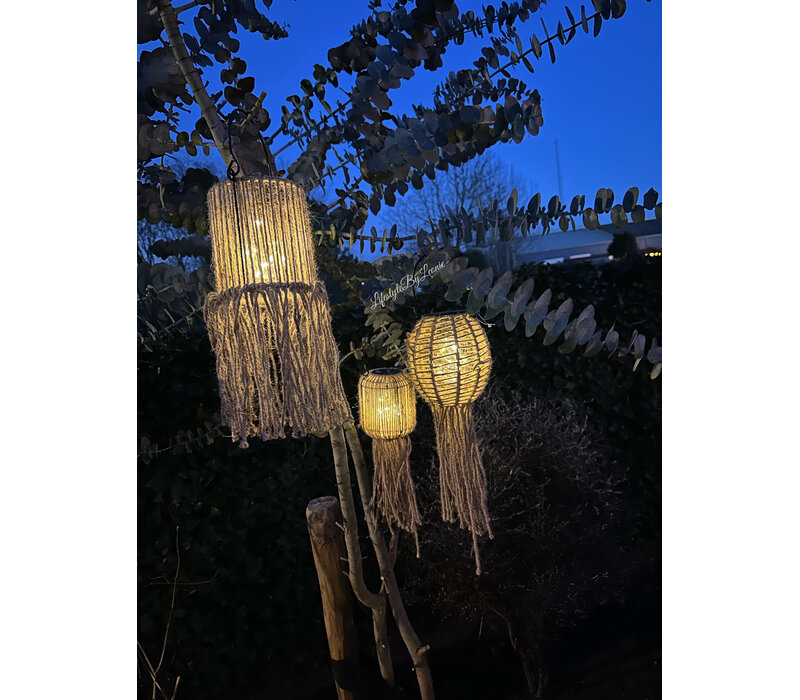 Solar lamp Ibiza naturel 15 cm