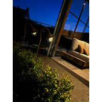 Solar tuinprikker / booglamp roest 90 cm
