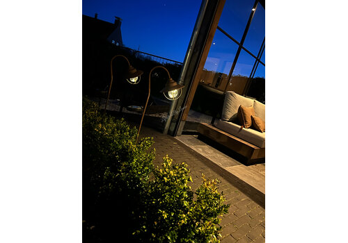 Solar tuinprikker / booglamp roest 90 cm