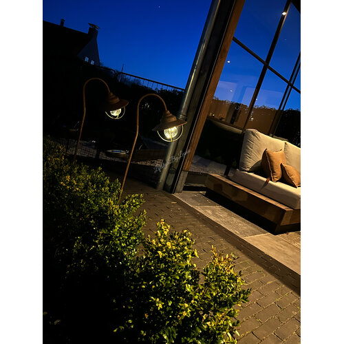Solar tuinprikker / booglamp roest 90 cm 