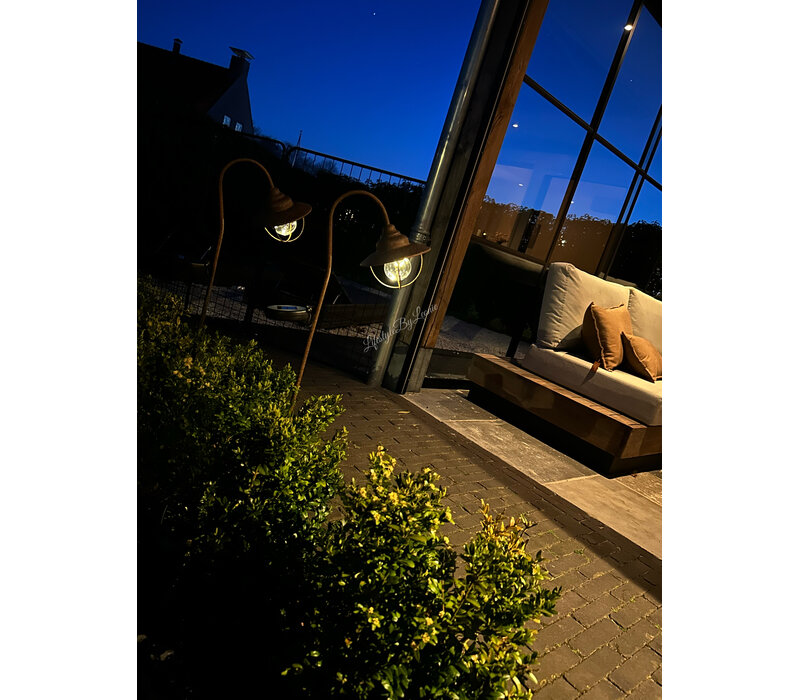 Solar tuinprikker / booglamp roest 90 cm