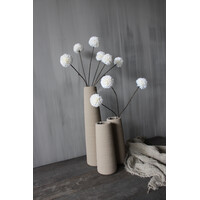 Namaak PomPom tak 3 bollen White 78 cm