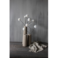 Hoge smalle vaas beige Nori 30cm