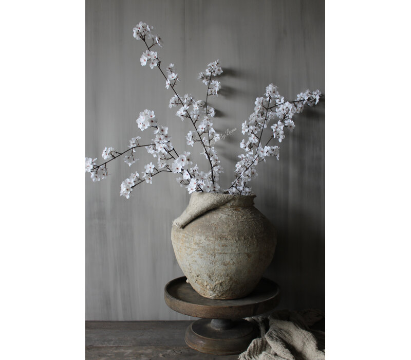 Zijden bloesemtak Cream/white 112 cm