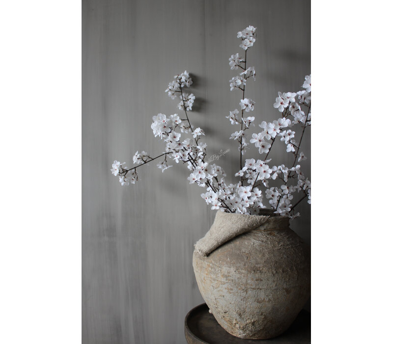 Zijden bloesemtak Cream/white 112 cm