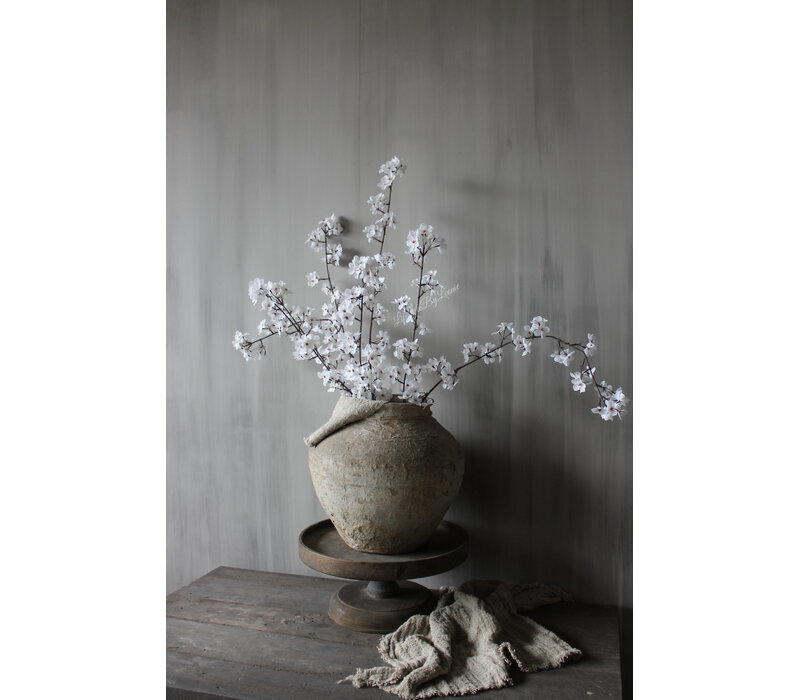 Zijden bloesemtak Cream/white 112 cm