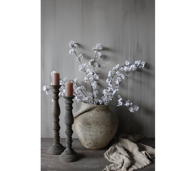 Zijden bloesemtak Cream/white 112 cm