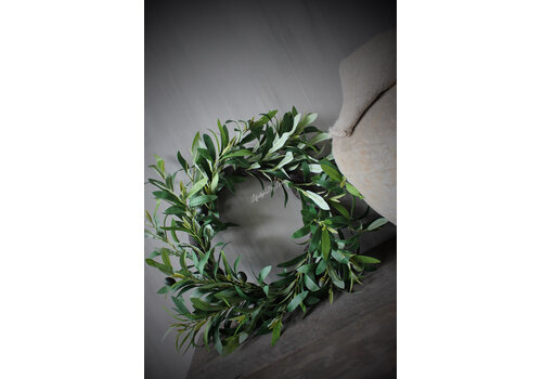 Zijden Olijfkrans 50 cm