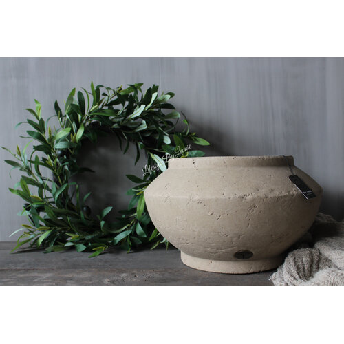 Brynxz ronde pot conical Taupe 36x22cm 