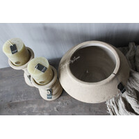 Brynxz ronde pot conical Taupe 36 x 22 cm