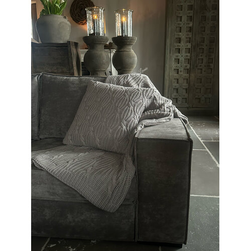 SILT woondeken / plaid Barcelona dove grey 170 x130cm 