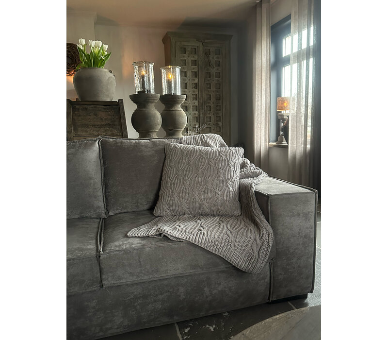 SILT woondeken / plaid Barcelona dove grey 170 x130cm