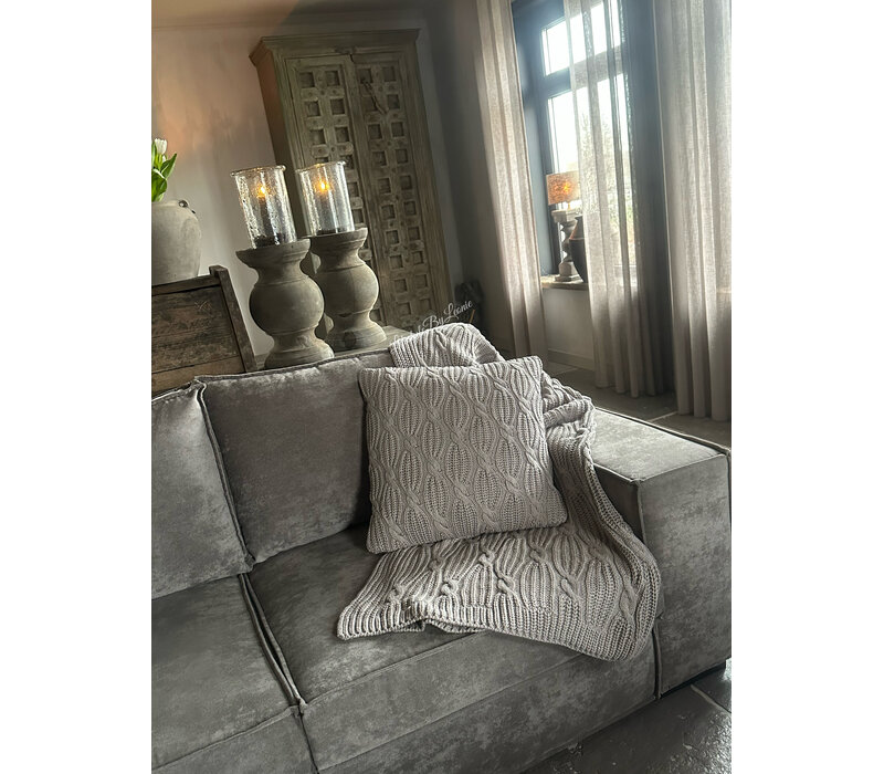 SILT woondeken / plaid Barcelona dove grey 170 x130cm