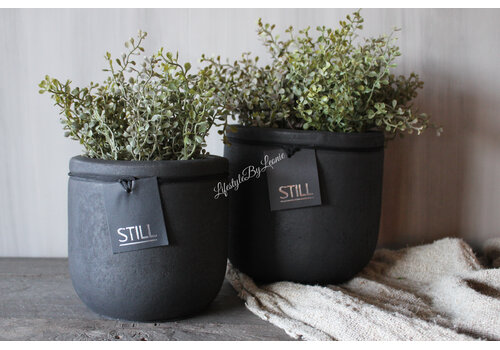 STILL ronde pot Black 16 x 16 cm