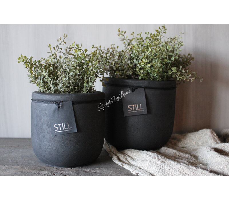 Still ronde pot Black 16x16cm