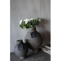 Zijden witte Ranonkel tak 35 cm