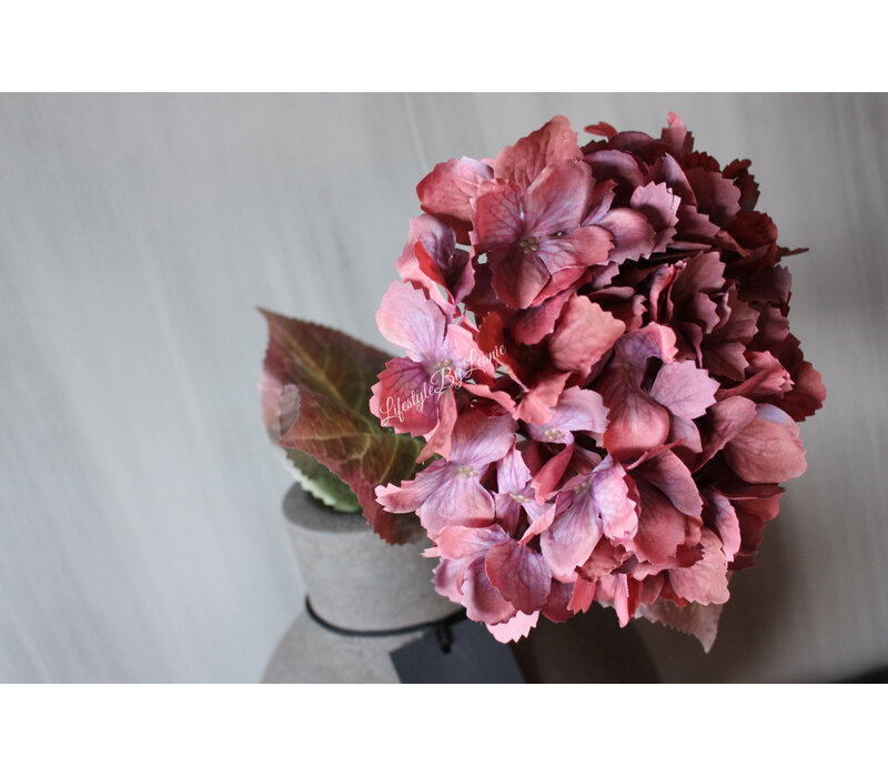 Sylxz hortensia 65cm Oud roze