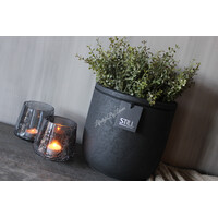 Still ronde pot Black 19x19cm