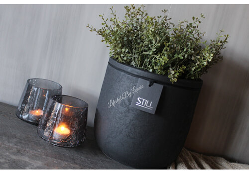 STILL ronde pot Black 19 x 19 cm