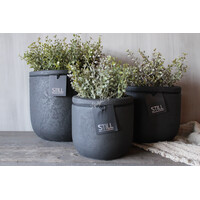 Still ronde pot Black 19x19cm