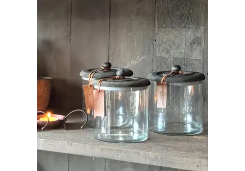 Aura Peeperkorn Aura Peeperkorn glazen voorraadpot 20x13cm