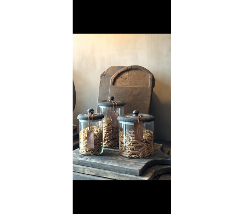 Aura Peeperkorn glazen voorraadpot 20x13cm