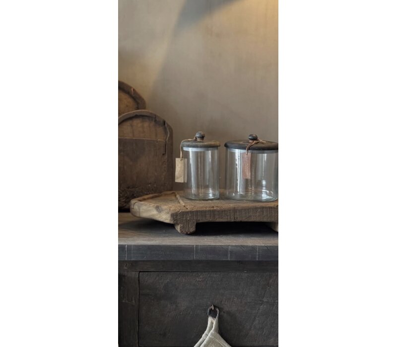 Aura Peeperkorn glazen voorraadpot 10x15cm