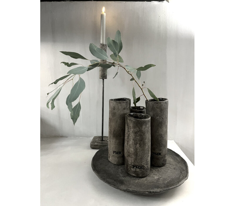 PMR stenen cilinder vaas Sober 18cm