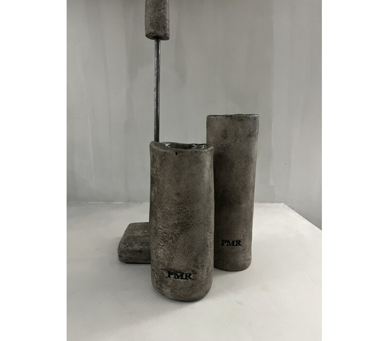 PMR stenen cilinder vaas Sober 26cm
