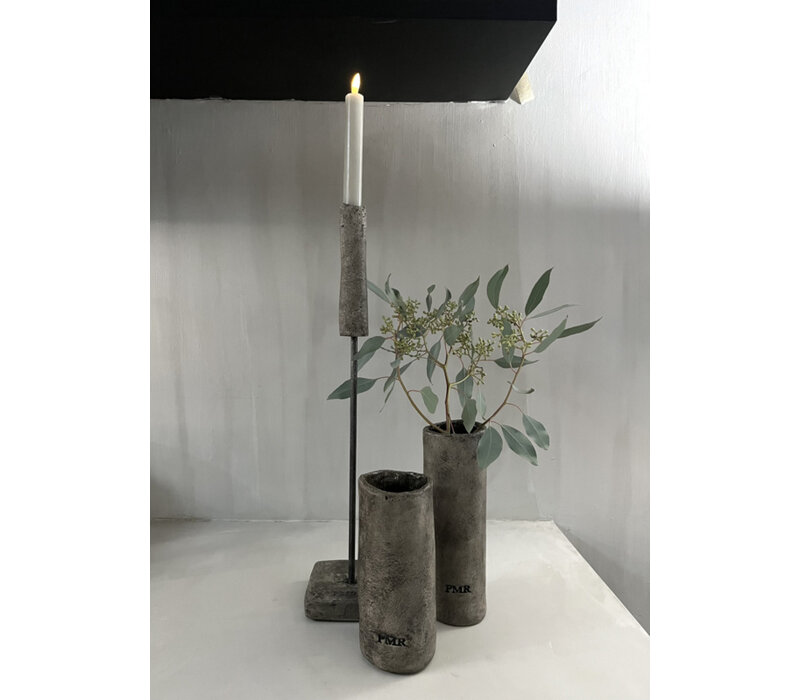 PMR stenen cilinder vaas Sober 26 cm