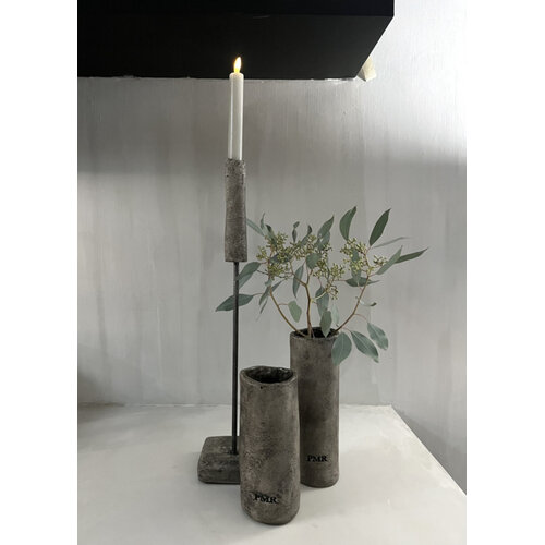 PMR stenen cilinder vaas Sober 22cm 