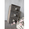 LUKSA Mini houten ladekastje Sober grey