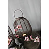 Metalen roest windlicht met hengsel Cairo 30cm
