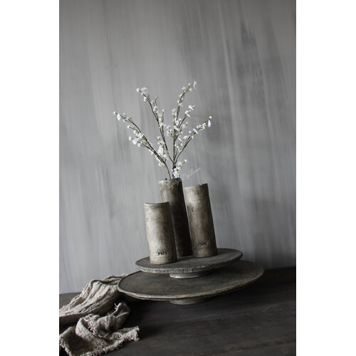 PMR stenen cilinder vaas Sober 18 cm 