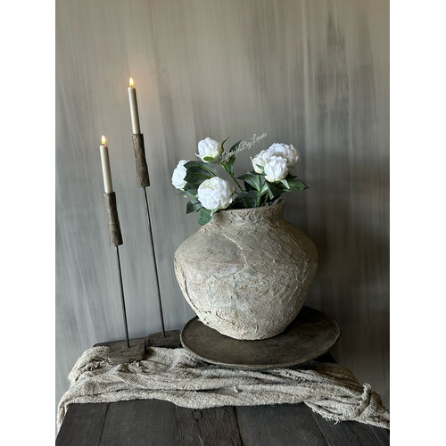Aura Peeperkorn authentieke stenen waterpot -maat S 