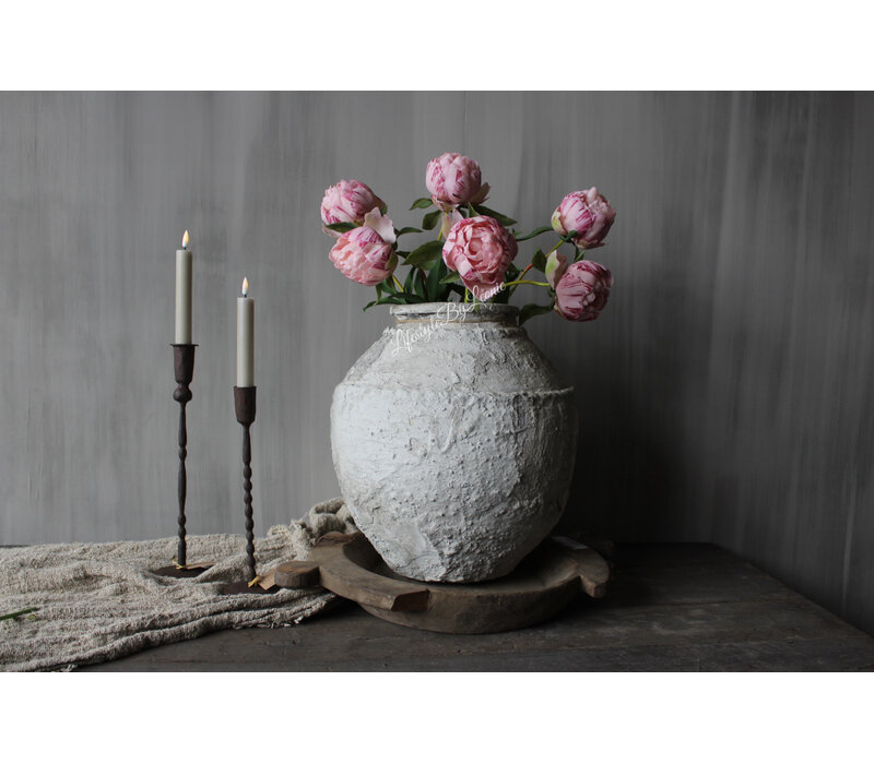 Aura Peeperkorn authentieke stenen waterpot -maat S