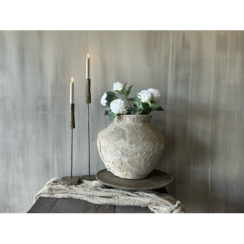 Namaak pioenrozen in pot Wit 44 cm 