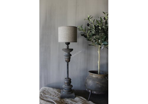 Cilinder lampenkap Kiss Mud 15 cm