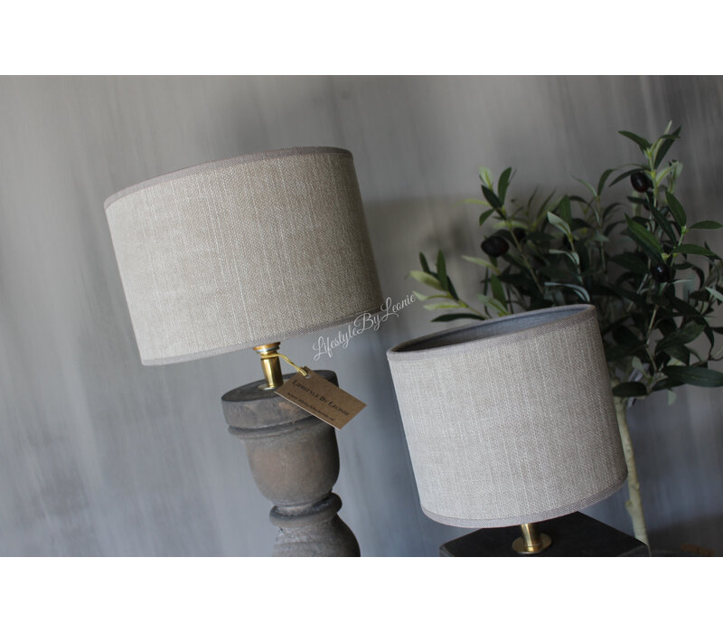 Cilinder lampenkap Kiss Mud 15 cm