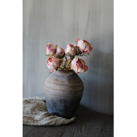 Bosje namaak pioenrozen oud roze 45cm