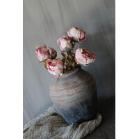 Bosje namaak pioenrozen oud roze 45cm