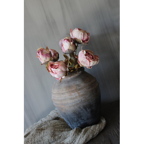 Bosje namaak Pioenrozen oud roze 45 cm 